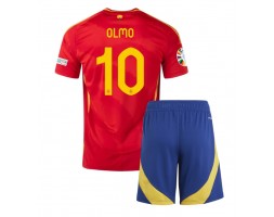 Spanien Dani Olmo #10 Hjemmebanesæt Børn EM 2024 Kort ærmer (+ korte bukser)